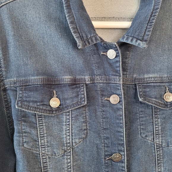 Buffalo David Bitton Stretch Denim Jacket Medium Wash Blue XL - Picture 2 of 7